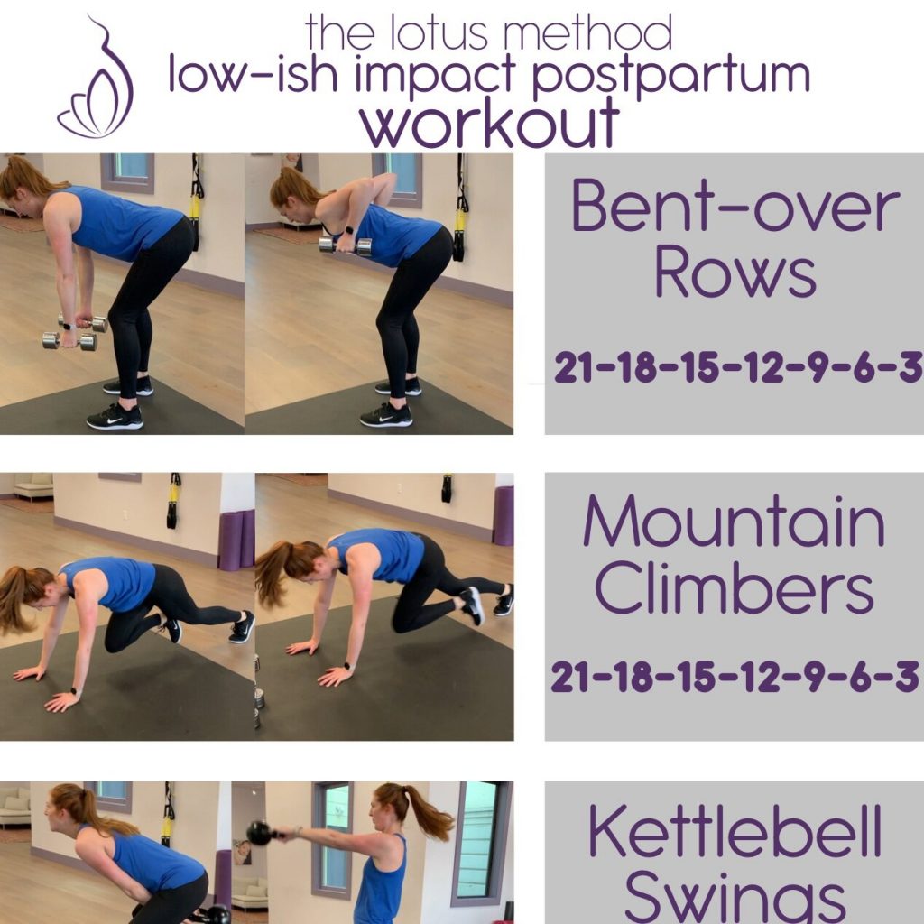 Low impact postpartum discount workout